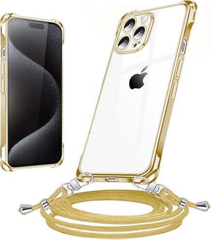 Amazon.co.jp: iPhone 15 Pro Max ケース クリア ショルダー 耐衝撃