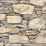 【サンプル専用】貼ってはがせるシール壁紙 NuWallpaper　 Hadrian Stone Wall Peel and Stick Wallpaper / NU2065
