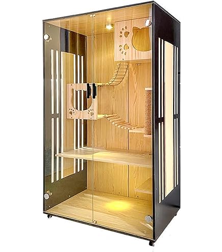 Amazon | 猫ケージ キャットケージ DIY 折り畳み式 4段 大型 大空間