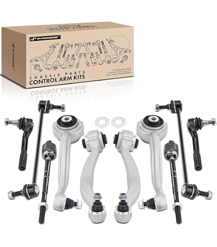 Front Upper & Lower Control Arms + Sway Bar Links Kit for