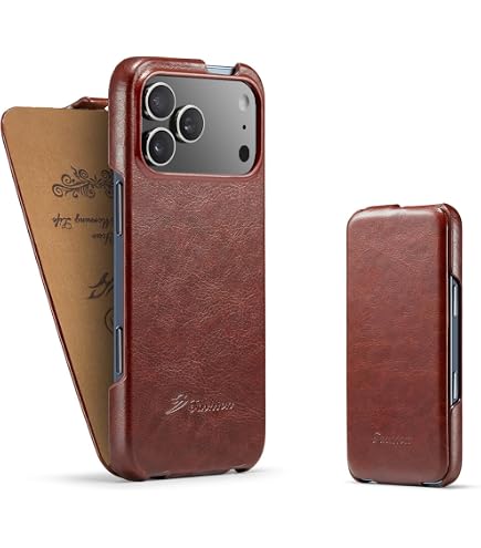 Amazon.co.jp: iPhone 12 mini 用 ケース 縦型 縦開き 手帳型 本革調