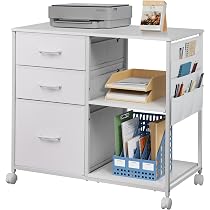 ☆多機能でスタイリッシュな4段サイドキャビネット - 布製デスク Amazon.co.jp: DEVAISE サイドキャビネット デスクワゴン キャビネット