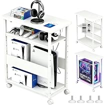 Holdm 3段 PCラック 幅30×奥行60×高さ70cm キャスター付き