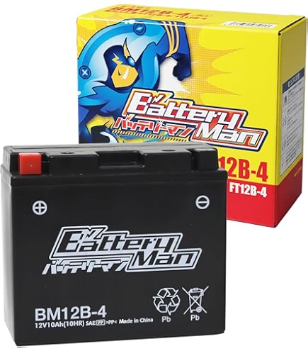 TAIWAN YUASA 台湾ユアサ シールド型 バイク用バッテリー YT12B-BS