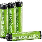 Amazonベーシック 充電池 充電式ニッケル水素電池 単4形4個セット (最小容量800mAh、約1000回使用可能)