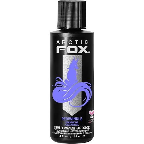 ARCTIC FOX 100% VEGAN PERIWINKLE SEMI PERMANENT HAIR DYE COLOUR 118 ML