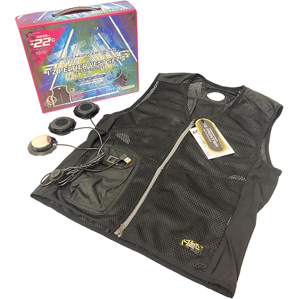 ベルチェベスト フリーサイズ 2025年新商品 メッシュベスト&ペルチェデバイスミニバッテリー