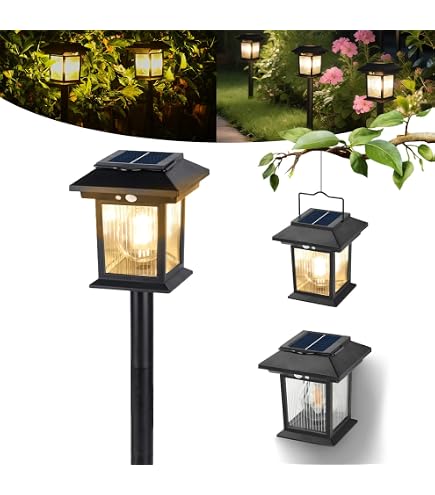 Amazon.co.jp: DetarZinLED ソーラーライト 屋外 防水 12LED 暖色 両面