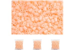 SAMIKO アイロンビーズ 2.6mm 小さいビーズ 大容量 約3000個入り 単色 選べるカラー 補充パック E11 | 2.6mmミニサイズの単色ビーズ約3000個入り 補充用に最適な大容量パックでDIY作品づくりを途切れなく楽しめる