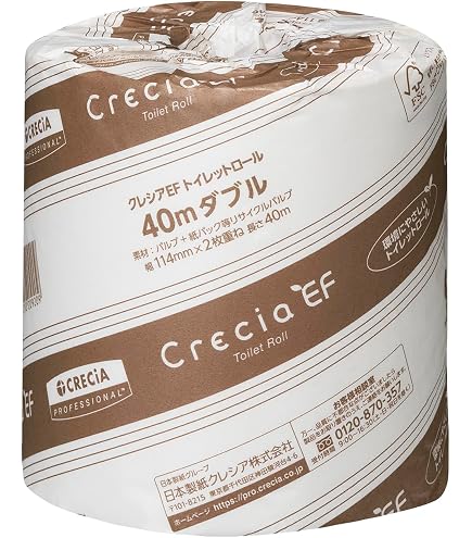 Amazon.co.jp: クレシア EFトイレットロール 90mシングル 10101 80入り