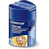 ステッドラー(STAEDTLER) 鉛筆削り ノリス 蓋付きシャープナー (2穴) 鉛筆・色鉛筆用 鈍角 30°タイプ Φ10.2mmまでの太軸対応 1個 512 128