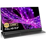 EVICIV モバイルモニター 13.3インチ 1920*1200 ポータブルディスプレイ 薄型 軽量 IPSパネル USB Type-C 標準HDMI ケース付 VESA対応 ペンホール・スタンド 横置き/縦置き アルミ合金製 PS4/XBOX/S