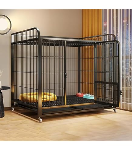 Amazon | 小型大型犬用クレート、小型および中型犬用の強化犬