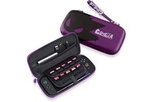 Switch2 ケース スイッチ2 専用ケース【全面保護・衝撃吸収・防汚防水・ストラップ付】switch 2 ポーチ Switch2 収納バッグ キャリングケース ハードポーチ 20枚ゲームカード収納可能（2.パープル）