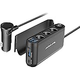 シガーソケット JAPAN AVE.(ジャパンアベニュー) 【 3連 PD Quick Charge 3.0 搭載 】 急速充電 増設 カーチャージャー スマートIC USB-C ×4 12-24V 車 JA304