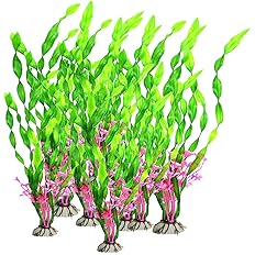 Amazon Achort 人工水草 水槽用装飾植物 30cｍ 点セット 柔らかい オーナメント アクアリウム 水槽 飾り 観賞魚 熱帯魚 金魚 水槽内装 構築植物 Achort 人工水草 通販