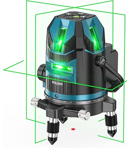 Amazon | グリーンレーザー 墨出し器 5ライン 6点 フルライン 高精度