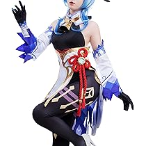Amazon.co.jp: NSPSTT 原神 璃月 甘雨 コスプレ衣装 循々守月 甘