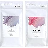 draw(ドロー) 天然クレイ 入浴剤 アロマ バスソルト 600g 20回分 ギフト プレゼント【 ラベンダーとローズの香り ２種セット 】保湿 天然精油配合