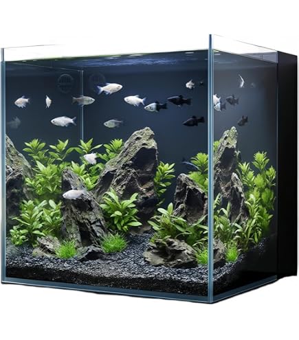 Amazon | 30cmキューブ水槽セット アクアリウム用品シンプル3点