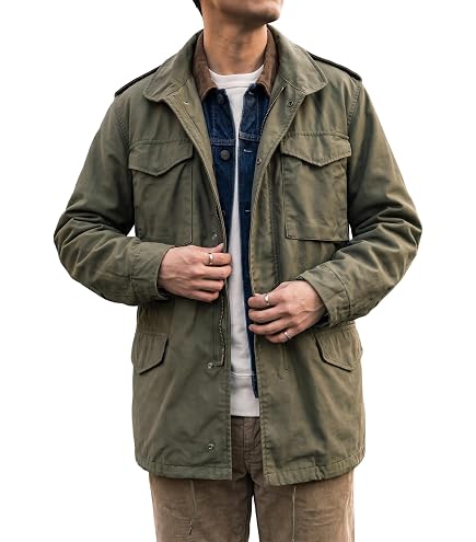 Amazon.co.jp: M65 フィールド ジャケット レプリカ S オリーブ
