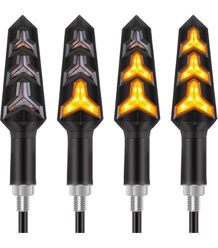 QUASCO Motorcycle Brake Tail Light Integrated Turn Signals Compatible - View #11