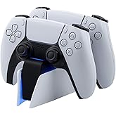 Mcbazel Dual Charger for PS5, Controller Charger Fast Charging Station Dock USB Type C Charging Adapter with LED Indicator fo