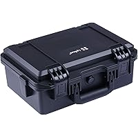 Lykus HC-3310 防水ハードケース 格子状カットスポンジが内蔵 内寸:33x21x13.5cm カメラ、ピストル、小型ドローン、ビデオカメラ、アクションカメラなどに適用