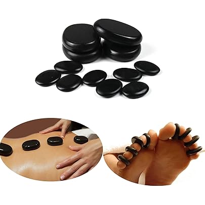 Amazon.co.jp: 足指用玄武岩ホットストーン 8個セット ホット