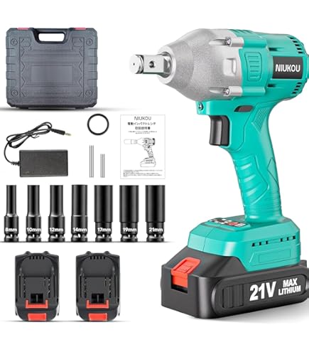 Amazon | NIUKOU インパクトレンチ 電動インパクトレンチ 充電式