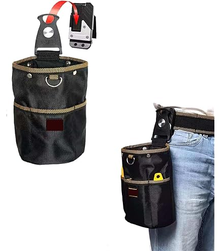 Amazon | ニックス(NIX) 2ポケット2×2工法用釘袋スエード生地(ピンク