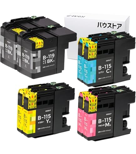 Amazon.co.jp: LC119/115-4PK(4色パック大容量)ブラザー[brother]互換
