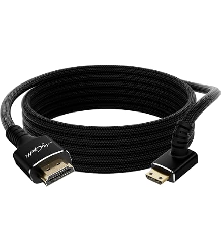 Amazon | HDMI ミニHDMI 変換ケーブル 片方L型（上向き） Ver1.4