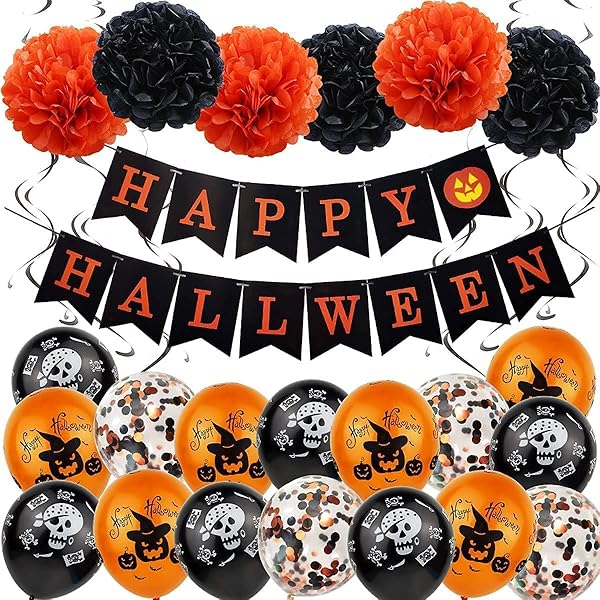 Amazon | JUTOSU ハロウィン バルーン 風船 飾り付け ハロウィン 