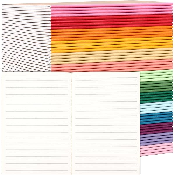 Ddaowanx 48 Pack Colorful Lined Notebooks, Journals In Bulk, 72 Pages, 36 Sheets,8.3x5.5 Inch, A5 Size, Travel Writing Notebooks Journal For Office - View #11