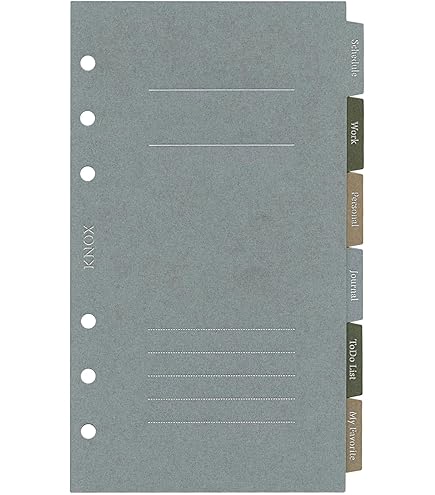 Amazon.co.jp: バイブルサイズ インデックス横5山タイプ システム手帳