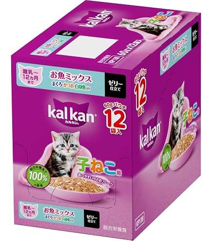 カルカン パウチ　ウエットフード まとめ売り　70g✕160袋　猫用 Amazon.co.jp: カルカン パウチ 子猫用 60g×12袋 お魚ミックス まぐろ