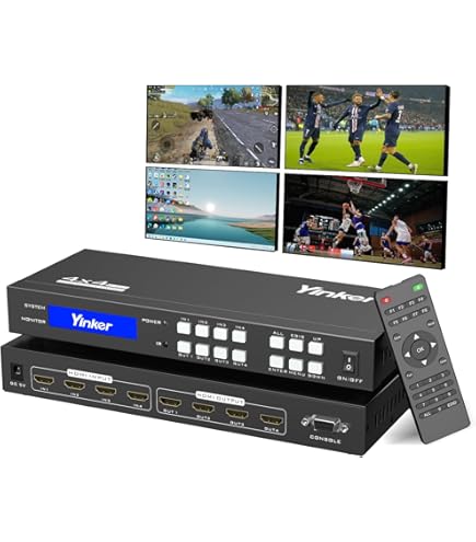Amazon | Yinker ビデオウォールコントローラ 3x3、HDMIビデオウォール