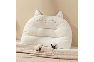 Choc chick 子供用枕 キッズ まくら 赤ちゃん ベビー枕 幼児 快眠 猫型 綿100% 洗える 女の子 男の子 小学生 2歳〜6歳向け ふかふか 大きめ 入園入学準備 幼稚園 小学校