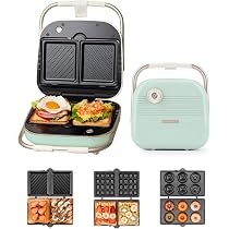 Amazon | SOLEMOOD ダブルホットサンドメーカー ワーフルメーカー 焼き