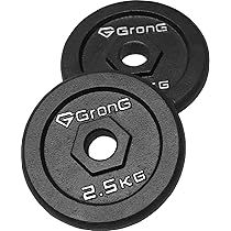 Amazon.co.jp: グロング ダンベル プレート バーベル 2.5kg 2個セット