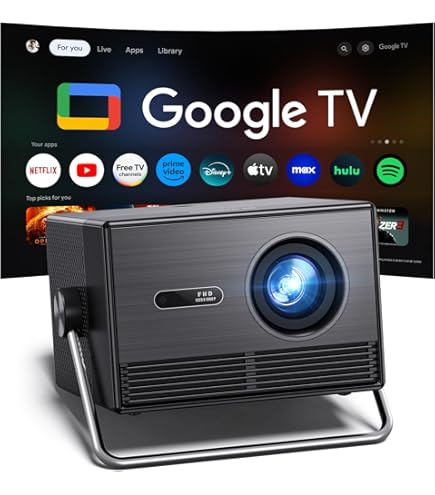 ELEPHAS Smart 4K Projector with WiFi and Bluetooth - Compatible