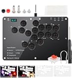 ラズパイ搭載　レバーレスコントローラー Amazon.co.jp: AQielev アケコン レバーレス コントローラー 16ボタン