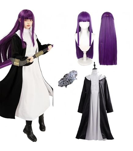 Amazon.co.jp: [HAOJEE]アウラ コスプレ フリーレン ウイッグ付き 小物