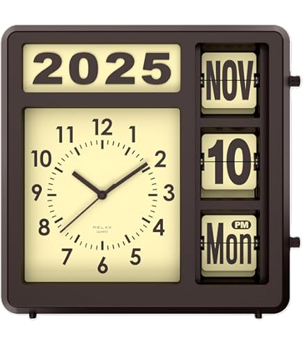 Amazon.co.jp: FARTECH オートカレンダー フリップクロック AD-640