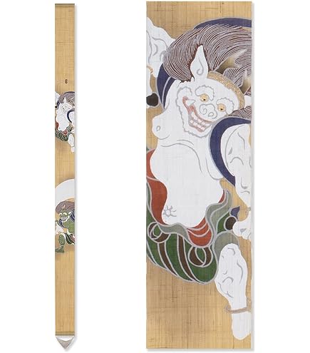 Amazon.co.jp: 和風タペストリー【枝垂月】約36×130cm 京都 洛柿庵 和
