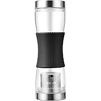 マックマー(Macma) ストレーナー付き水筒 T-Go (ティーゴー) 500ml マットブラック AA0174