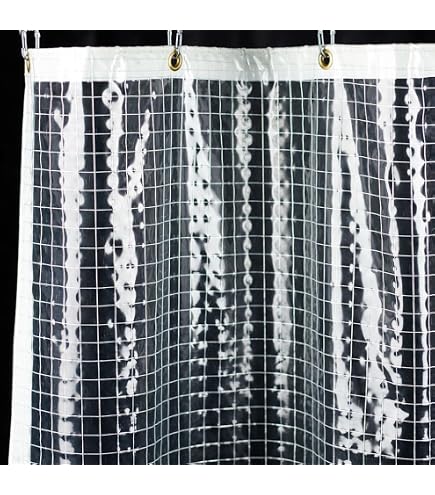 Amazon｜TOMOYASU ビニールカーテン 透明 糸入り FT14 ▽幅200cm ▽丈