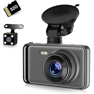 【令和最新型】ドライブレコーダー 前後カメラ 高画質 32Gカード付き 1080PフルHD 2カメラ 170度広角 LE…