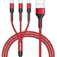 RAVIAD 3in1 充電ケーブル USB ケーブル 3A 急速充電 充電コード USB Type C ケーブル Micro USB ケーブル Phone 充電ケーブル 3台同時給電可能 Phone Android タイプC Xiaomi Gala